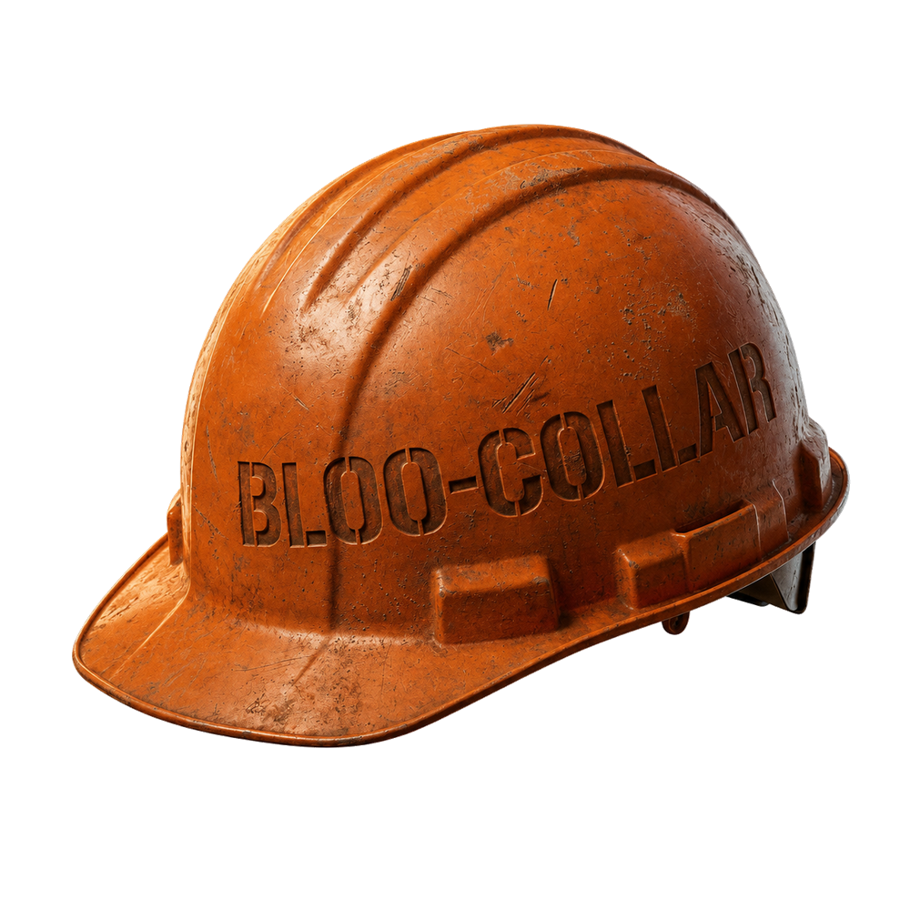 Bloo-Collar hard hat logo